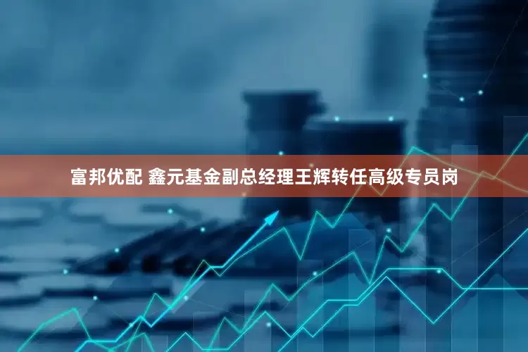 富邦优配 鑫元基金副总经理王辉转任高级专员岗